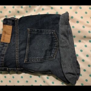 Dark wash shorts